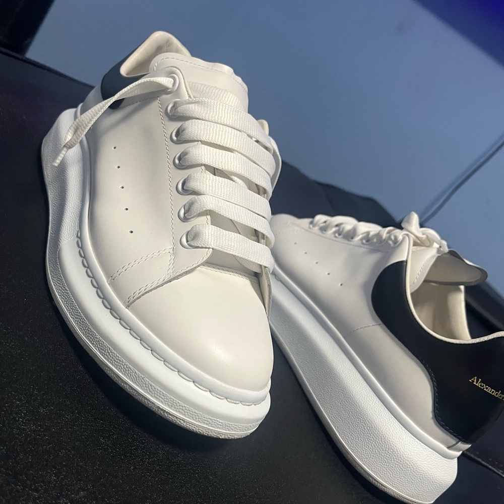 Authentic Alexander McQueens Sneakers white black